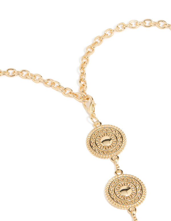 Gold Filigree Circle Belt