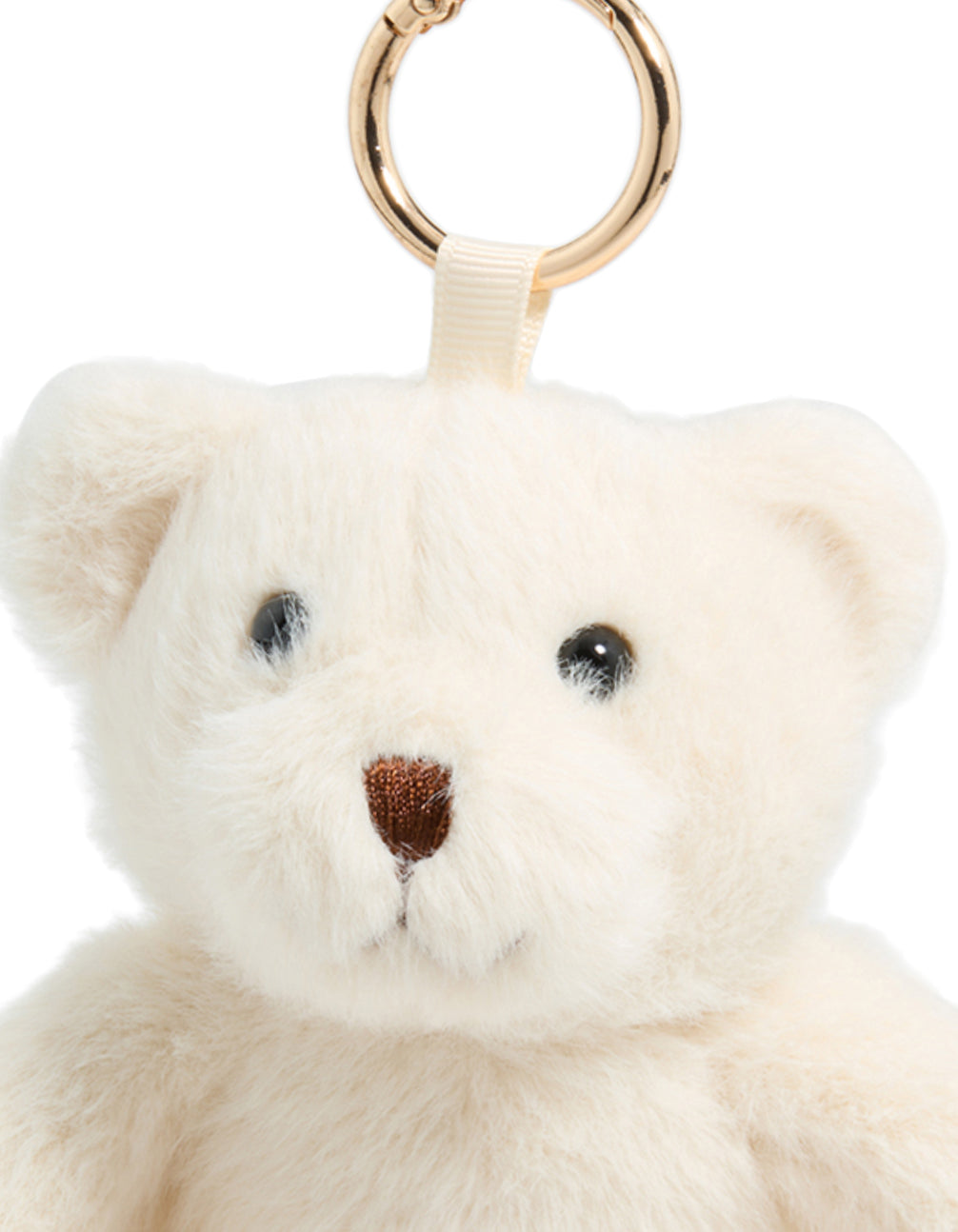 White Plush Teddy Key Chain
