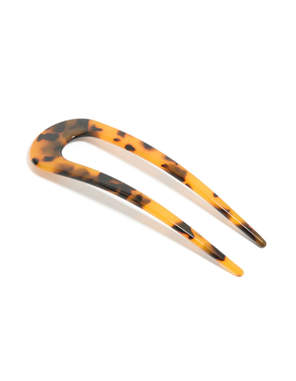 Tortoiseshell Acrylic Large Basic Hair Pin