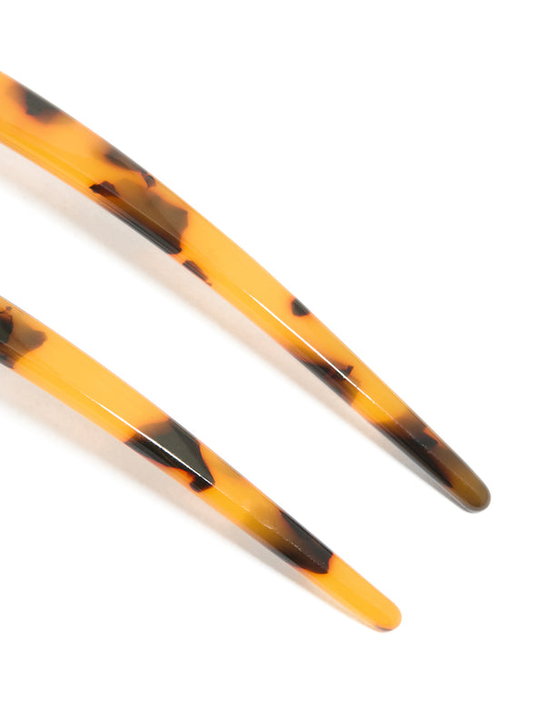 Tortoiseshell Acrylic Large Basic Hair Pin