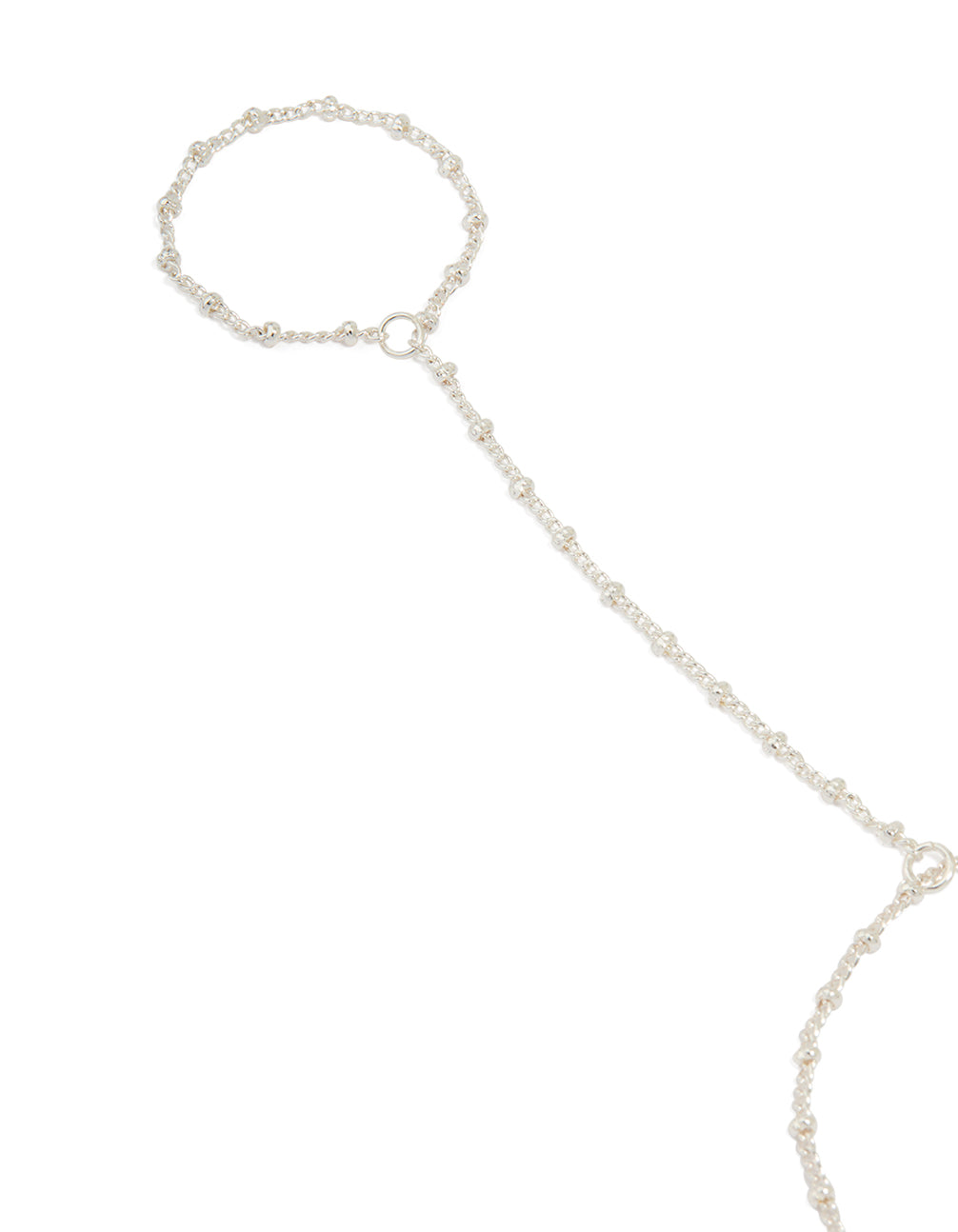 Silver Dainty Ball Hand Chain