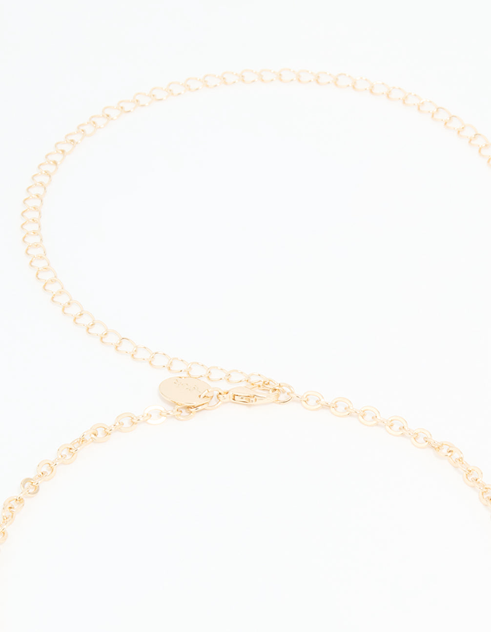 Genuine Shell & Gold Ribbed Shell Waist Chain