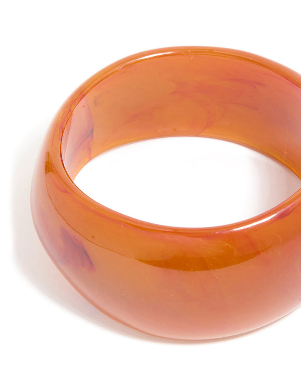 Gold & Brown Acrylic Thick Bangles 2-Pack