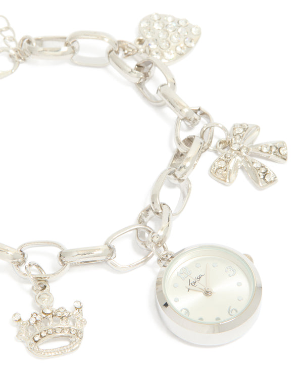 Silver Multi Charm Bracelet