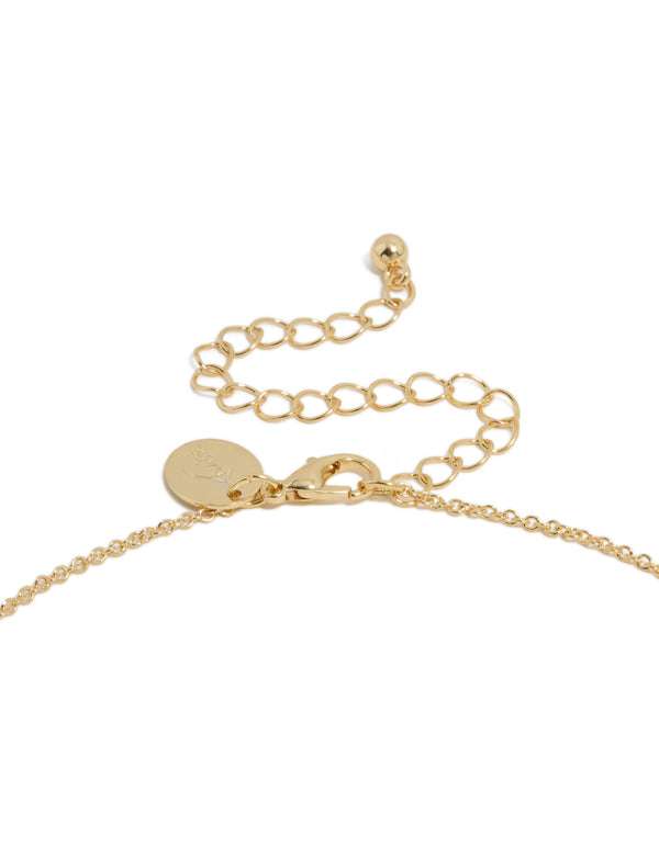 Gold Plated August Birthstone Necklace