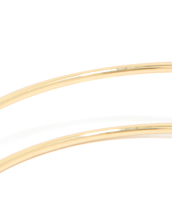 Gold Plated Diamante Wrap Around Arm Cuff