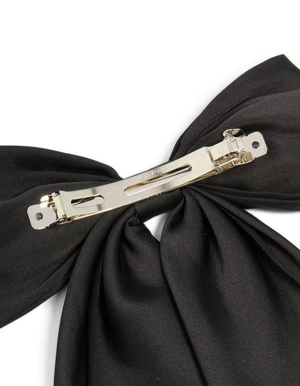 Black Bow Hair Clip