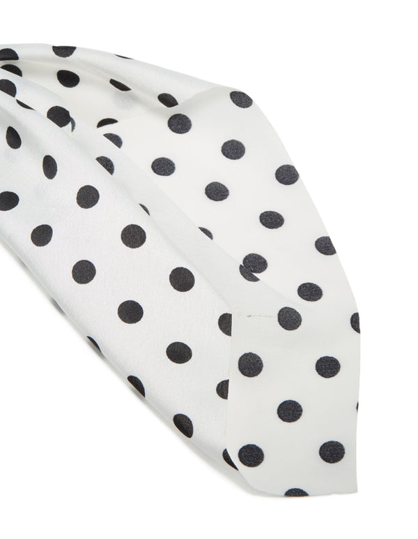 Polyester Polka Dot Print Scarf Scrunchie