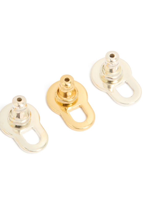 Mixed Metal Lobe Lifter Earrings 2-Pack