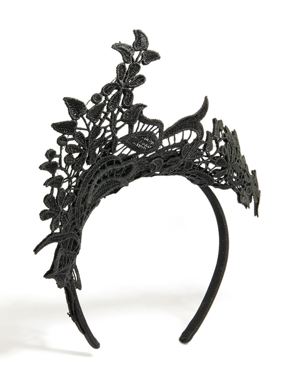 Black Lace Statement Fascinator