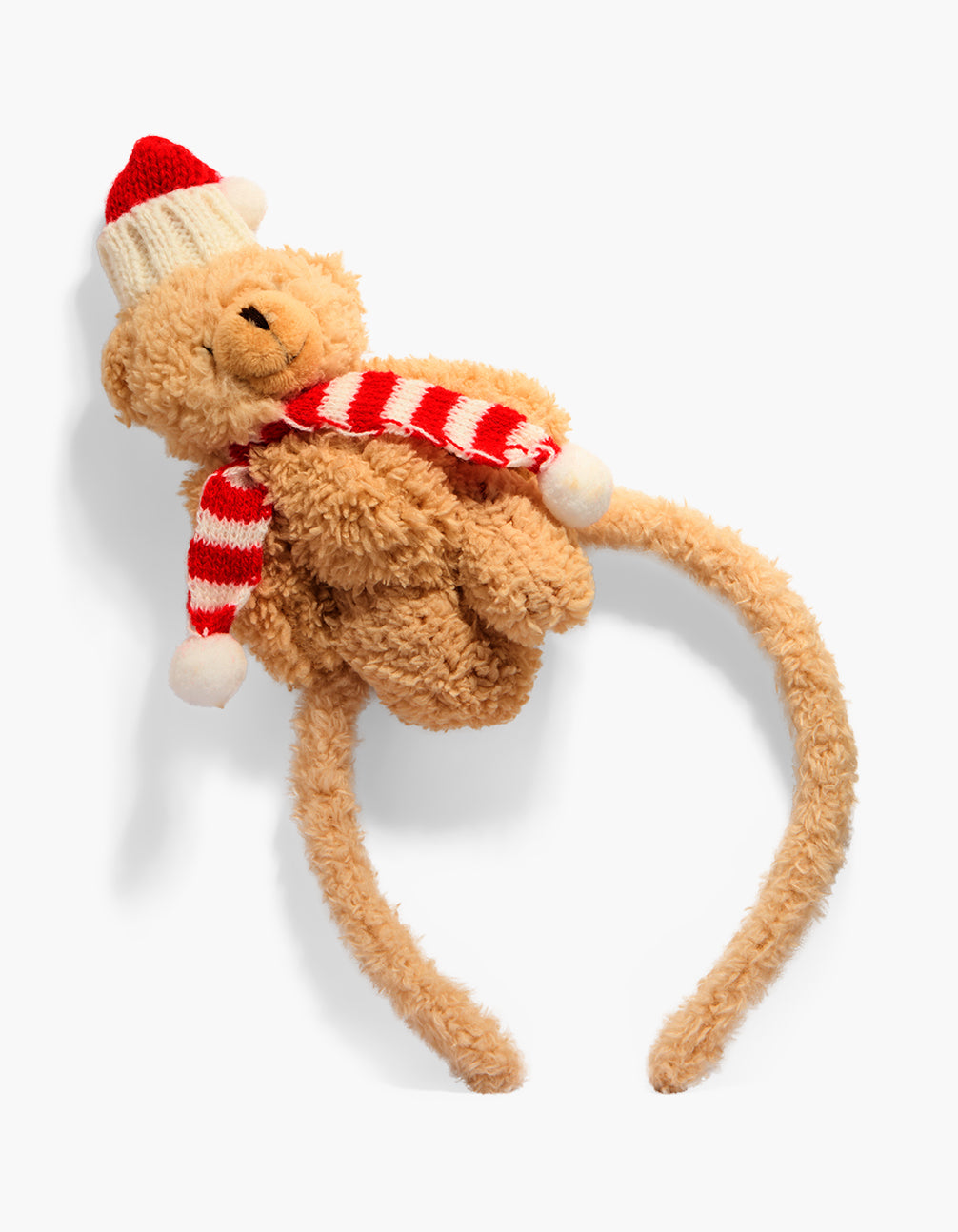 Plush Santa Hat Bear Headband