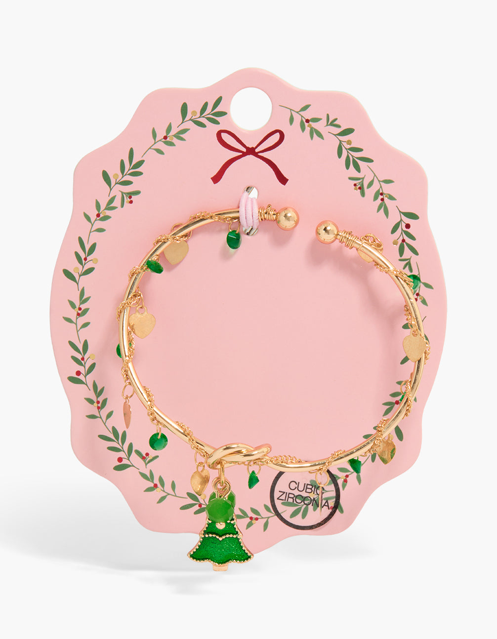 Gold Twine Festive Tree Wrist Cuff