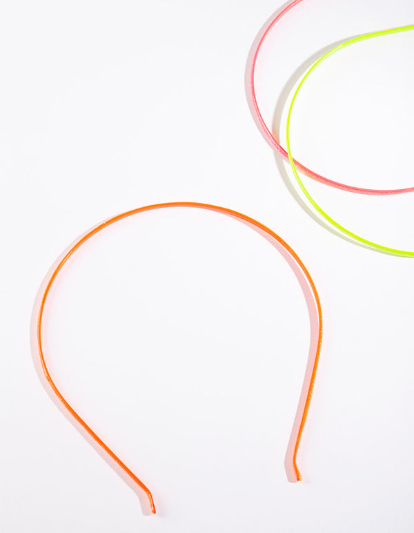 Kids Fluoro Glitter Headband Pack