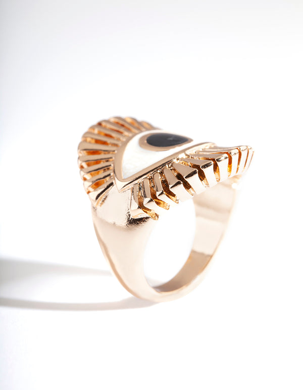 Gold Giant Statement Eye Ring