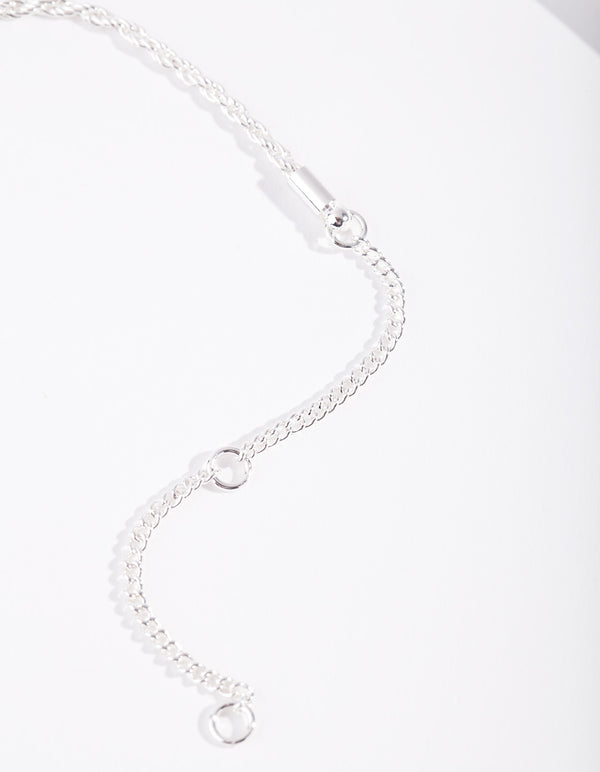 Silver Plated Chain Anklet