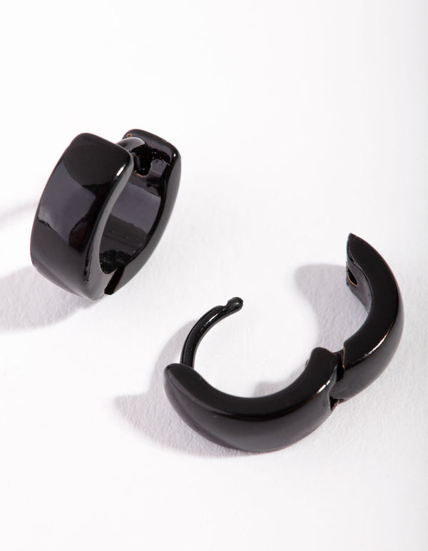 Matte 4mm Thick Huggie Earrings