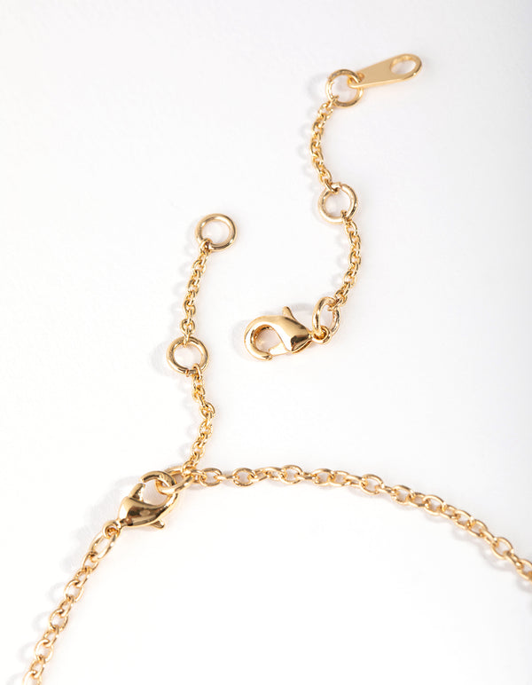 Gold Plated Freshwater Pearl Droplet Bracelet