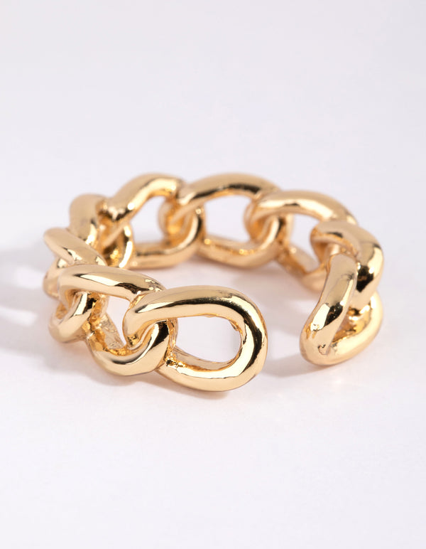 Gold Plated Adjustable Chain Ring Pack