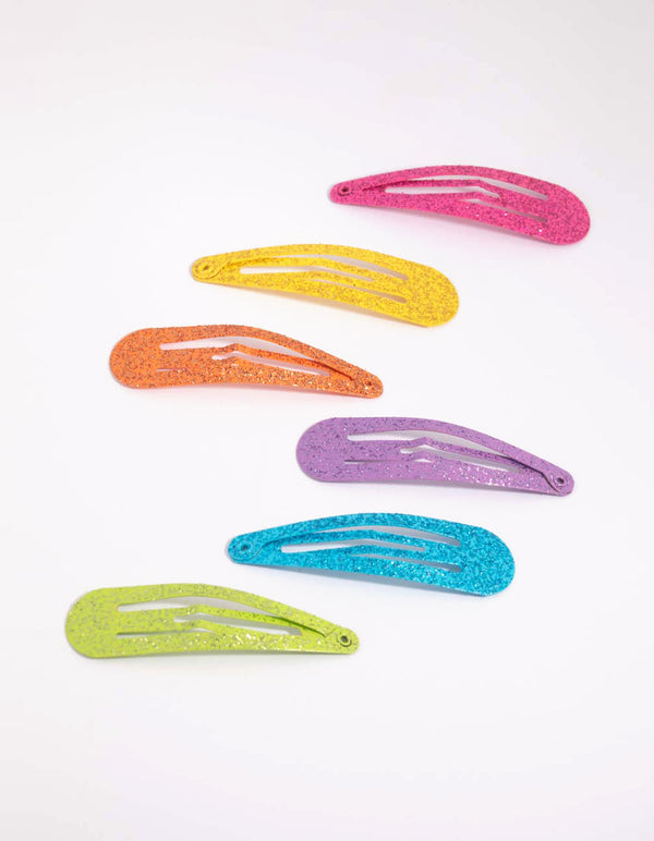 Kids Rainbow Glitter Snap 6-Pack