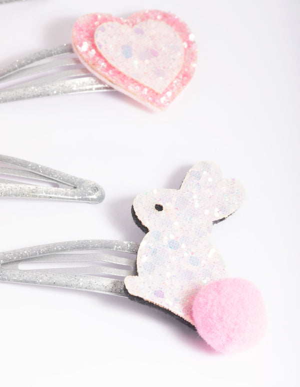 Kids Bunny Love Snap Clips
