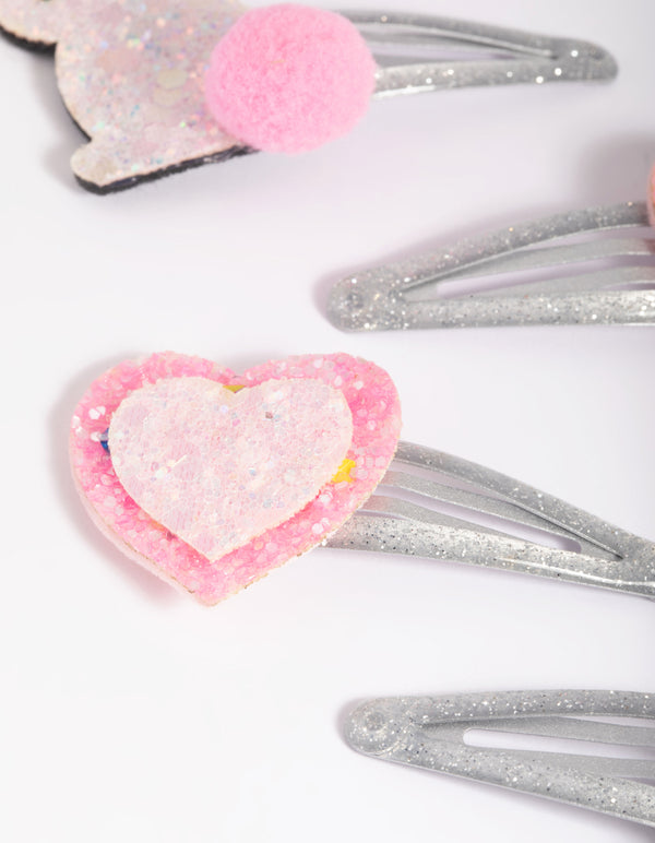 Kids Bunny Love Snap Clips