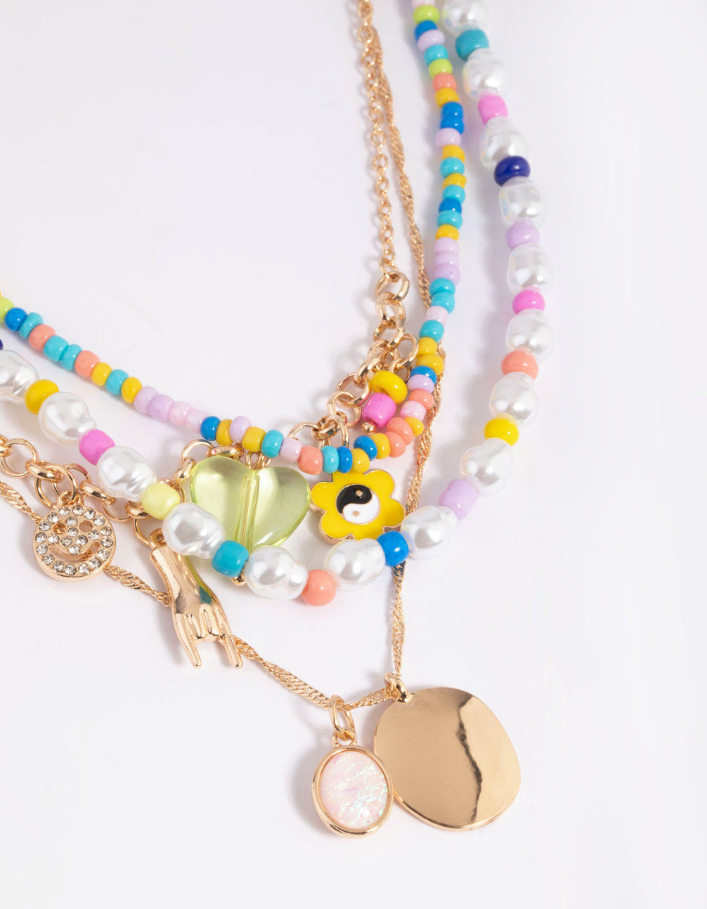 90s Colourful Beaded Necklace