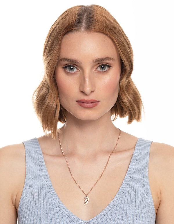 Rose Gold Pastel Diamante BFF Necklace Pack