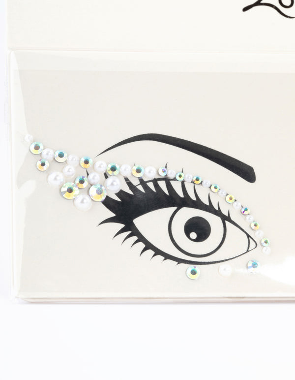 Pearl Cat Eye Face Jewels