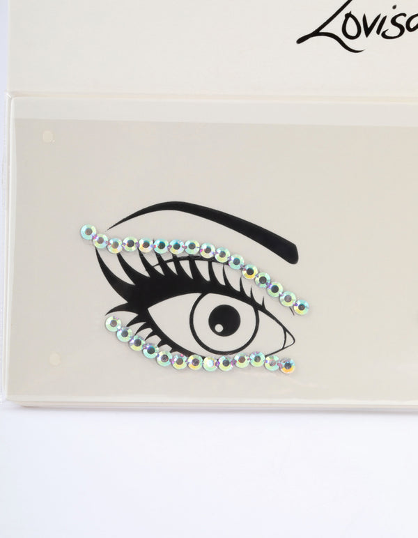 Iridescent Eye Face Jewels