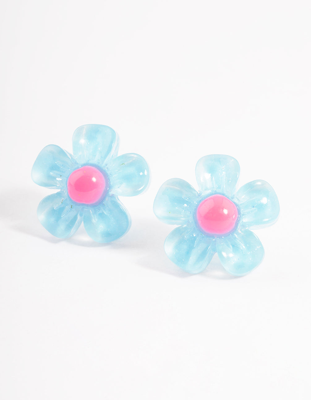 Acrylic 90s Flower Stud Earrings