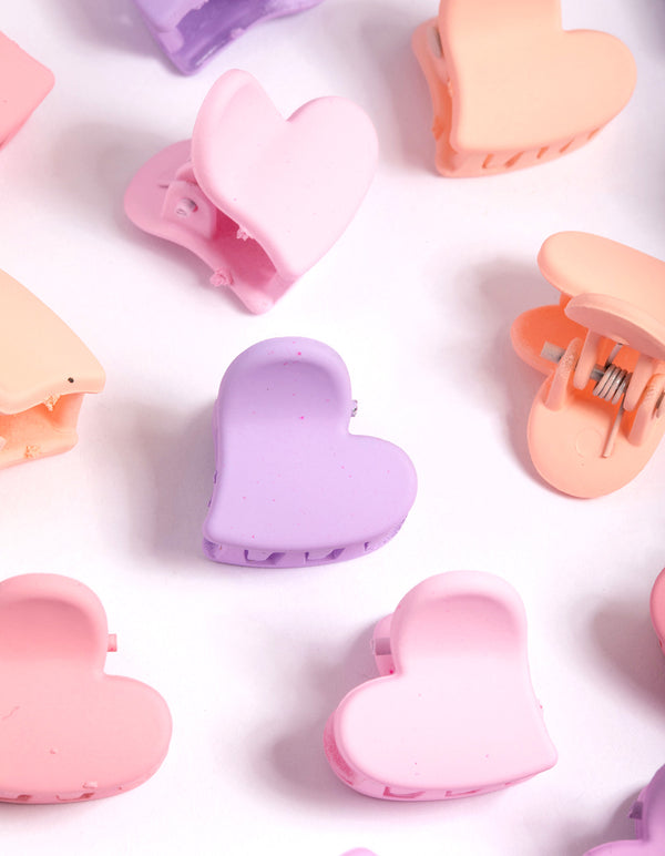 Plastic Mini Hearts Claw Tub 20-Pack