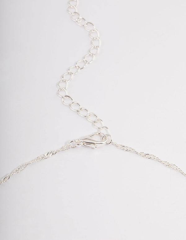 Silver Filigree Ball Pendant Necklace