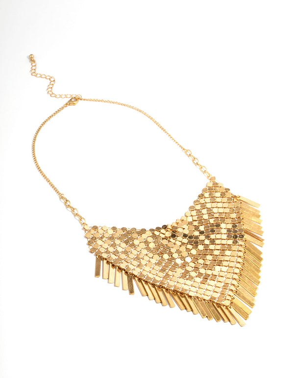 Gold Bling Handkerchief Necklace