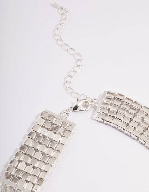 Silver Cupchain Large Pear Choker