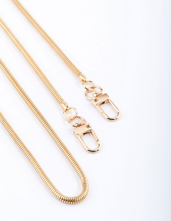 Gold Snake Chain Crossbody Phone Strap