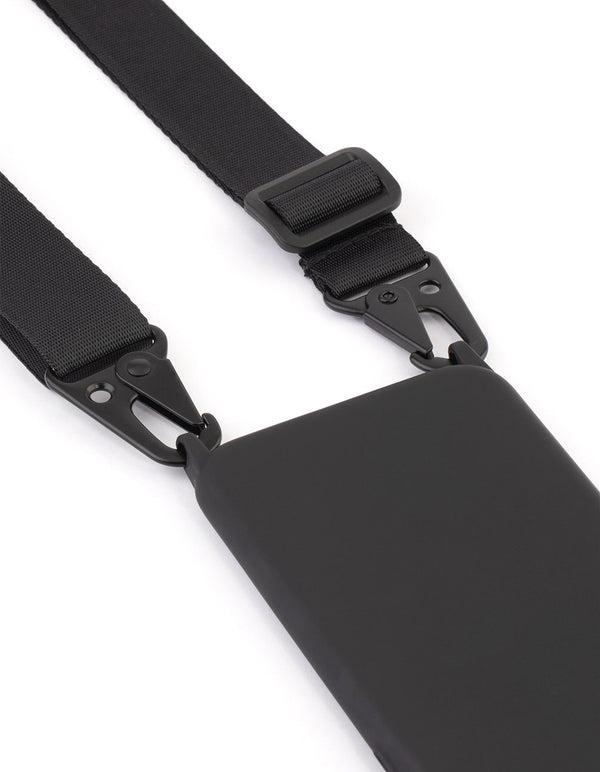 Black Sporty Crossbody Phone Strap