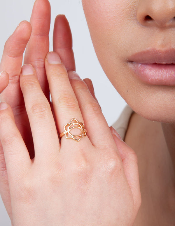 Gold Sacral Chakra Ring