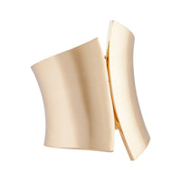 Gold Curved Edge Clamp Cuff - link has visual effect only