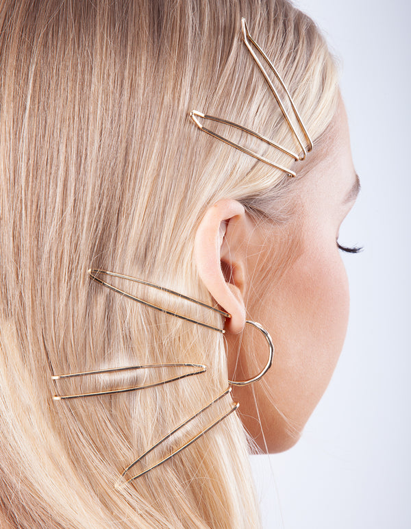 Gold Texture Multi Hoop Earring Pack