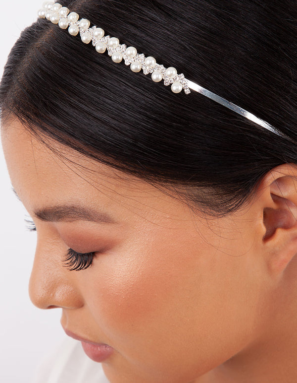 Diamante & Pearl Headband