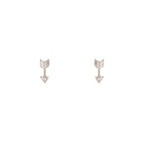 Silver Arrow Diamante Stud Earrings - link has visual effect only