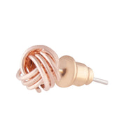 Solid Black Mini Knot Stud Earrings - link has visual effect only