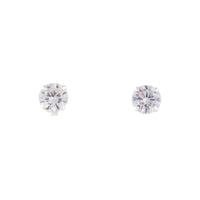 Sterling Silver 1 Carat Cubic Zirconia Stud - link has visual effect only