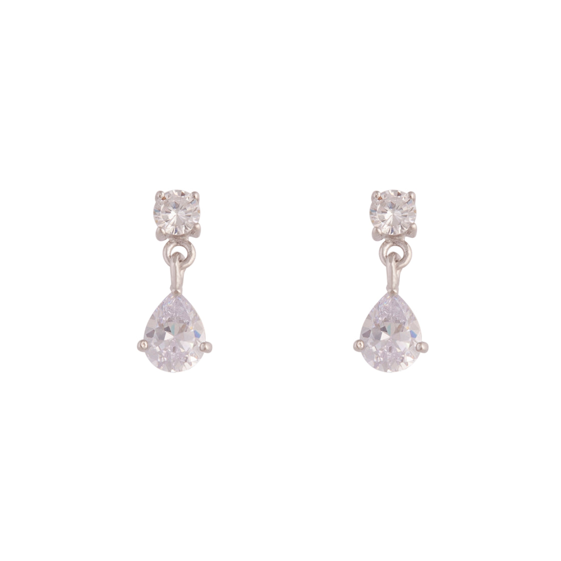 Teardrop Sterling Silver Drop Earrings