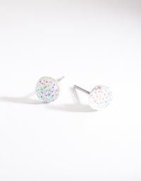 Glittery Jelly Dome Stud Earrings - link has visual effect only