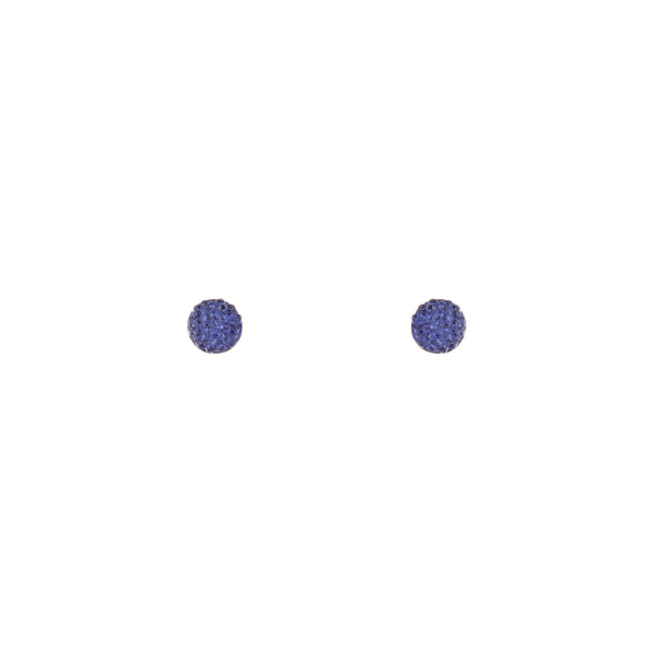 Glittery Jelly Dome Stud Earrings