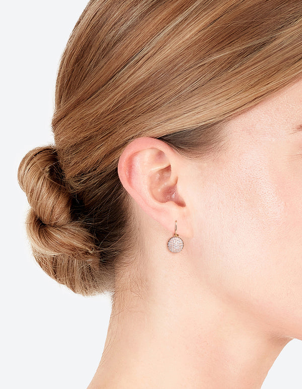 Gold Mini Sparkle Ball Drop Earrings