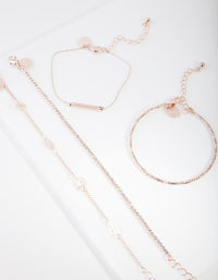 Rose Gold Flower Diamante Bracelet - link has visual effect only