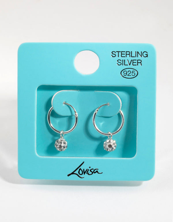 Sterling Silver Fireball Sleeper Earrings