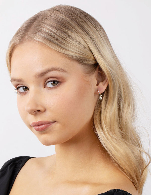 Sterling Silver Fireball Sleeper Earrings